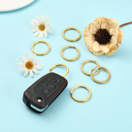 Κρίκος ατσάλινος χρυσός μπρελόκ 30mm