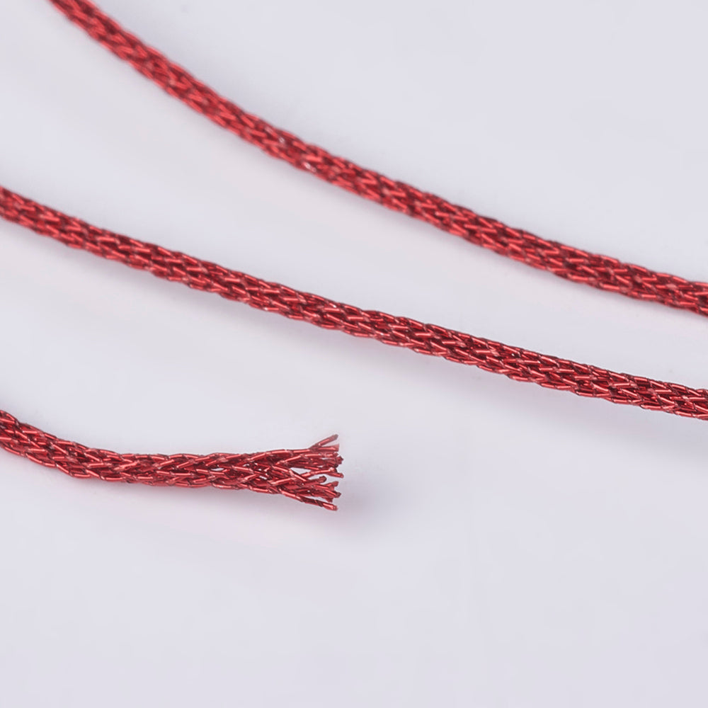 Μεταλλιζέ κορδόνι κόκκινο 1mm