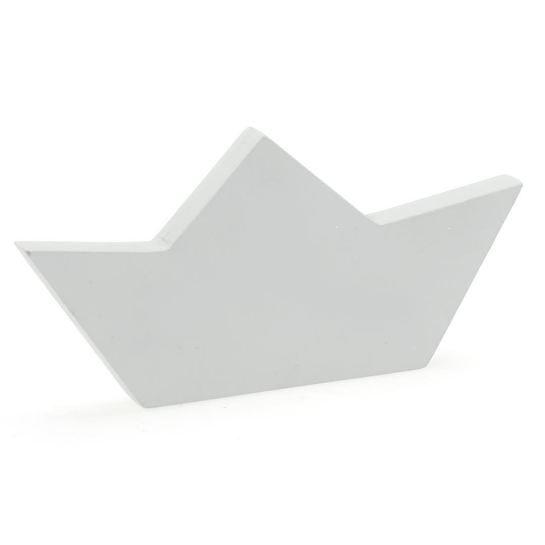 Επιτραπέζιο γούρι βάση καράβι γκρι 15cm