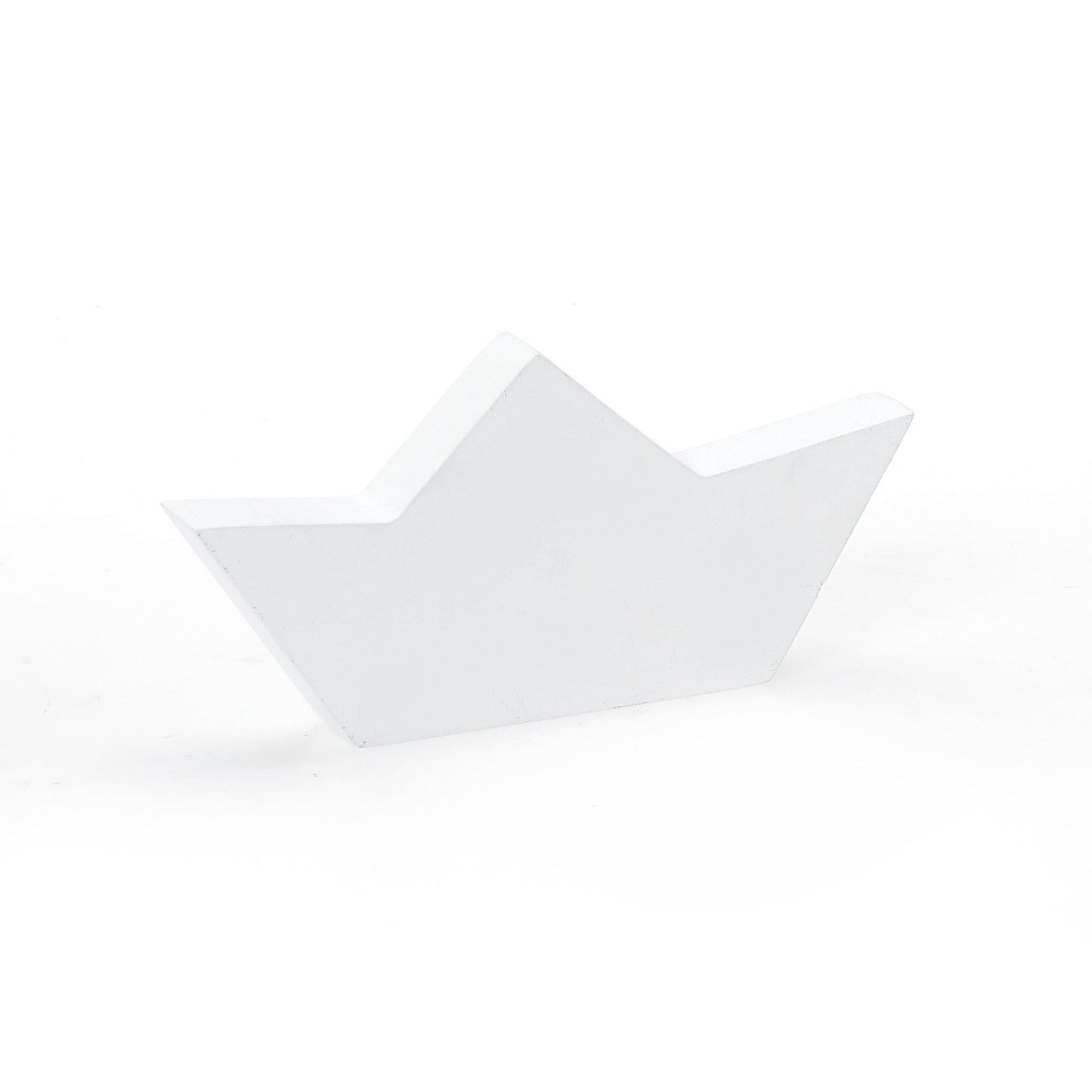 Επιτραπέζιο γούρι βάση καράβι λευκό 15cm