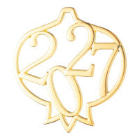 Μεταλλικό ρόδι με 2027 70mm