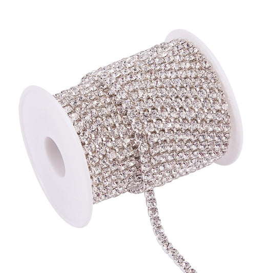 Τρέσα στρας ασημί 3mm