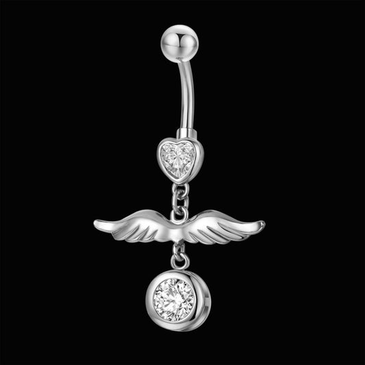 Σκουλαρίκι αφαλού φτερό αγγέλου