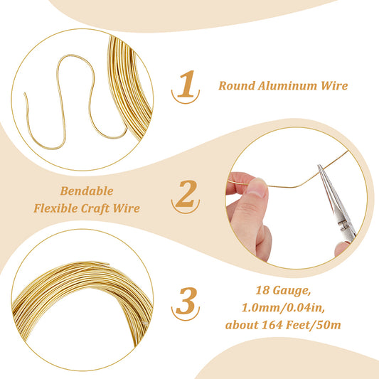 Σύρμα αλουμινίου χρυσό 1mm