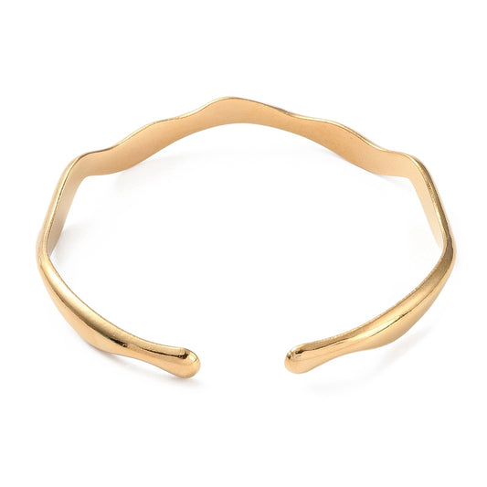 Ατσάλινη χειροπέδα με σχέδιο κύμα