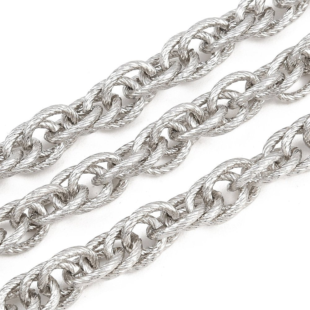 Αλυσίδα Ατσάλινη σφυρήλατη Οβάλ 10x8.5mm
