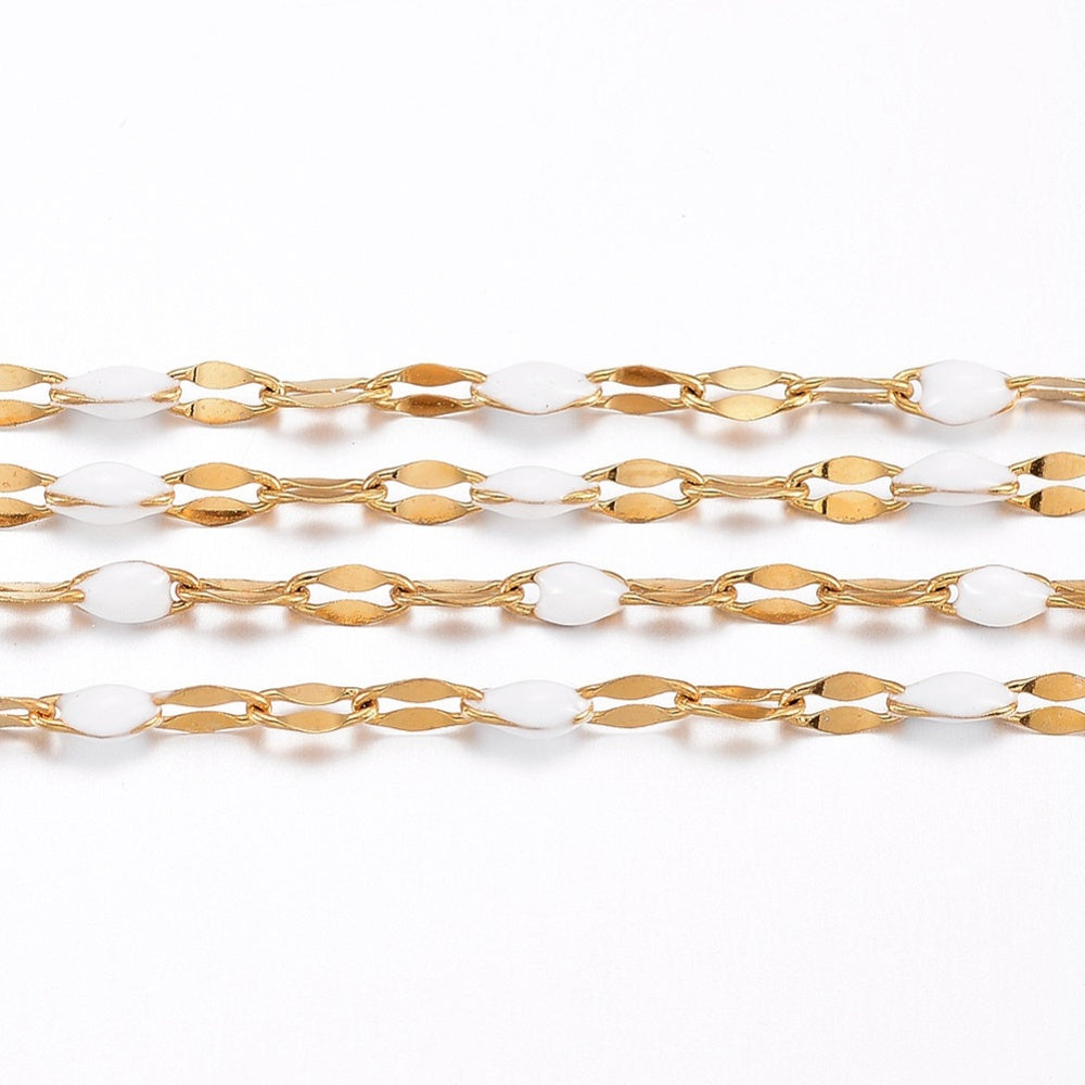 Aτσάλινη Αλυσίδα με πλέξη ‘θήτα’ 2x4mm -C665WH