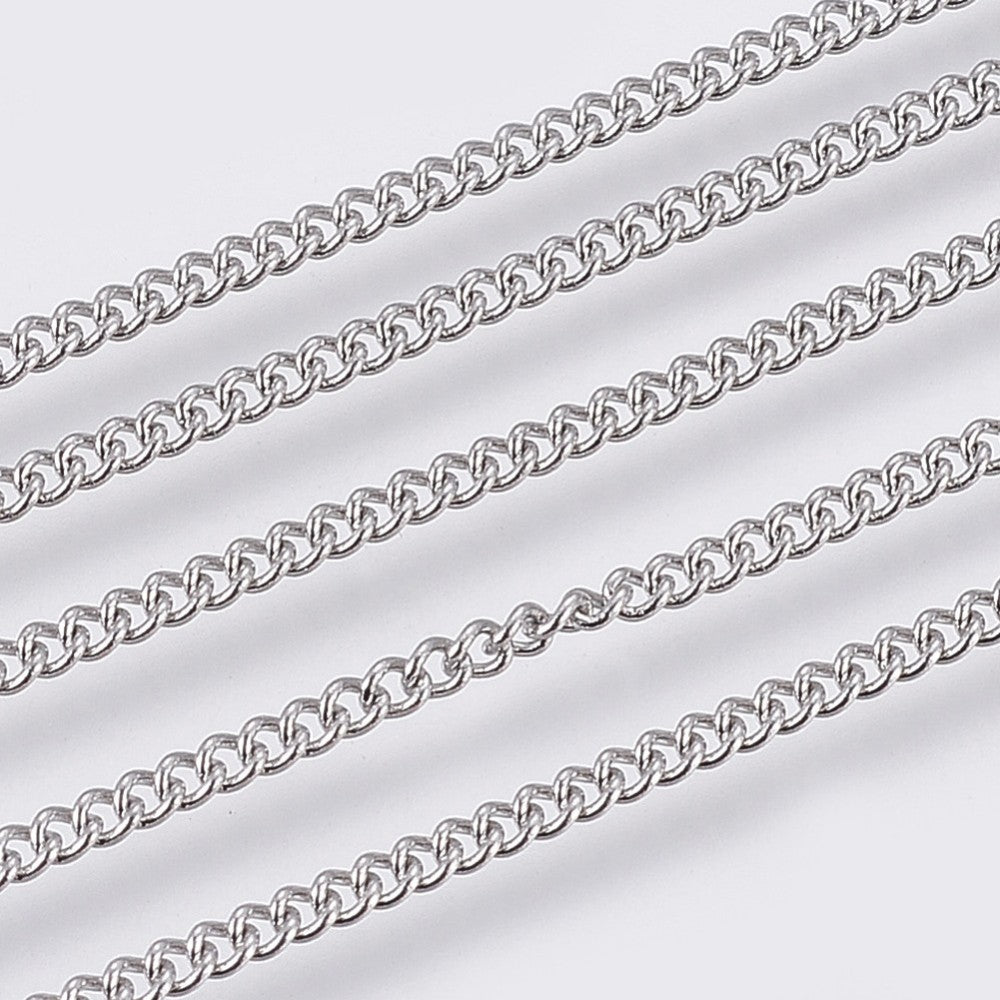 Αλυσίδα Ατσάλινη Γκουρμέτ Κολλητή 1.9x1.5x0.4mm