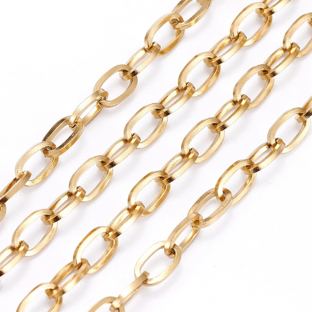 Αλυσίδα Ατσάλινη Κρίκος Οβάλ 7x4x0.8mm