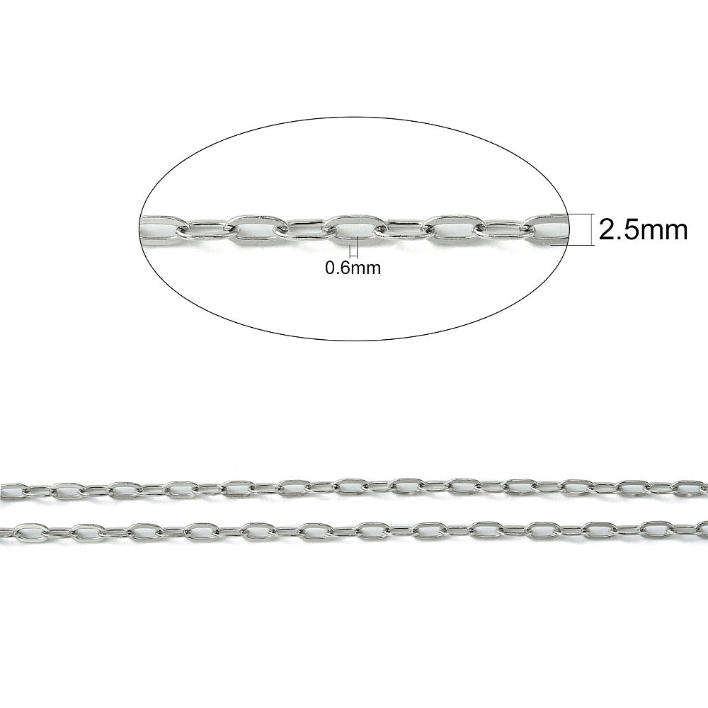 Αλυσίδα Ατσάλινη οβάλ 5x2.5x0.6mm