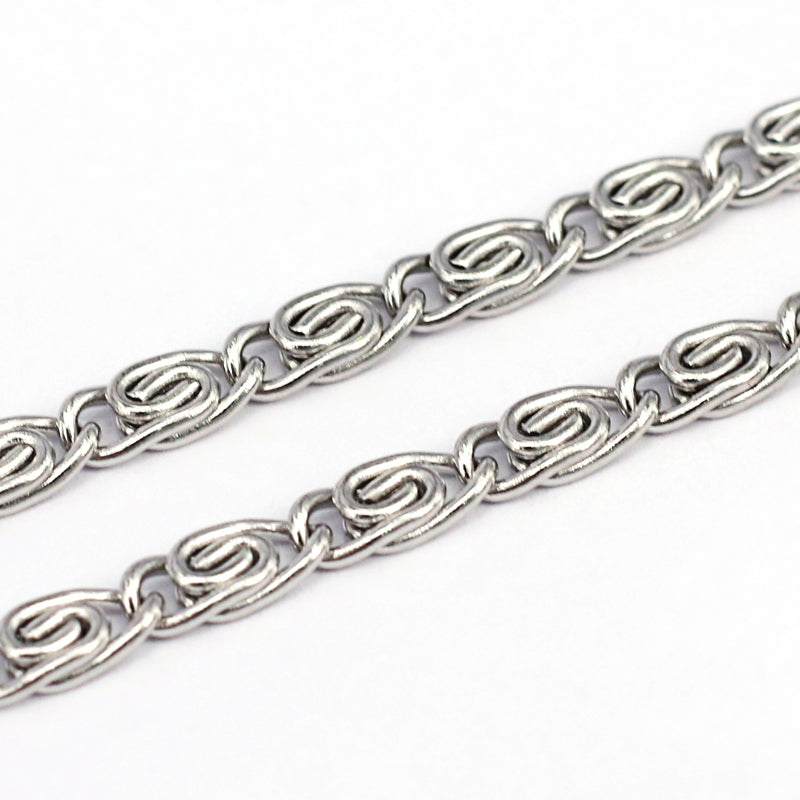 Αλυσίδα Ατσάλινη Μαίανδρος 8x3mm