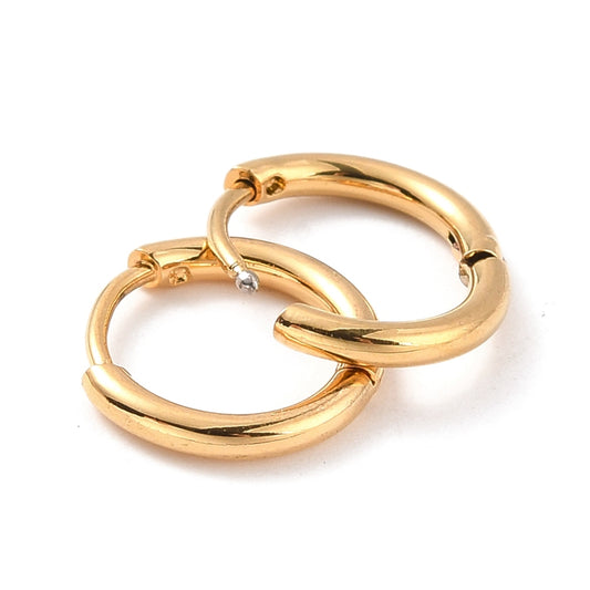 Ατσάλινοι κρίκοι χρυσο 11mm