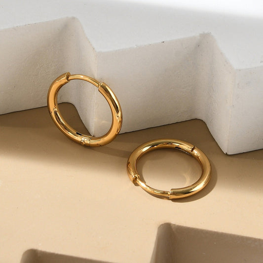 Ατσάλινοι κρίκοι χρυσο 13mm