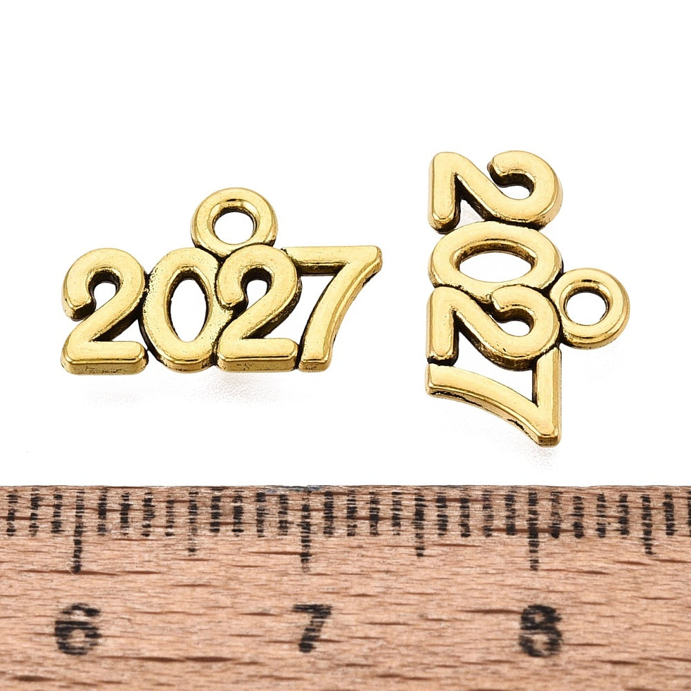 Hμερομηνία 2027 αντικέ χρυσό μικρή