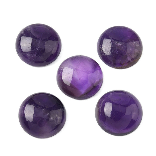 Αμέθυστος πέτρα καμπουσόν 20mm