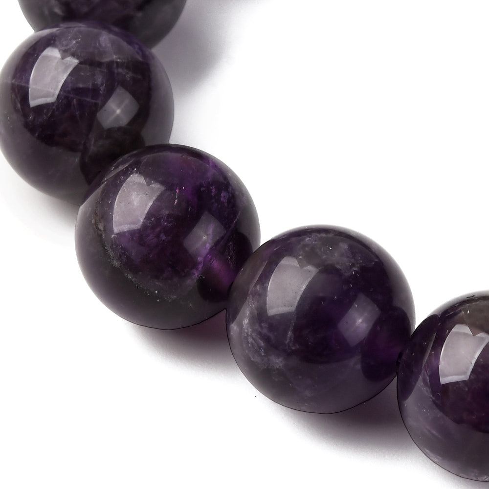 Ημιπολύτιμη χάντρα Αμέθυστος 12mm
