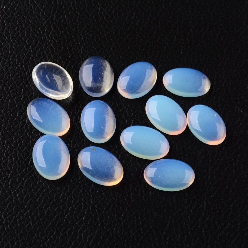 Οπαλίτης οβάλ καμπουσόν 18mm