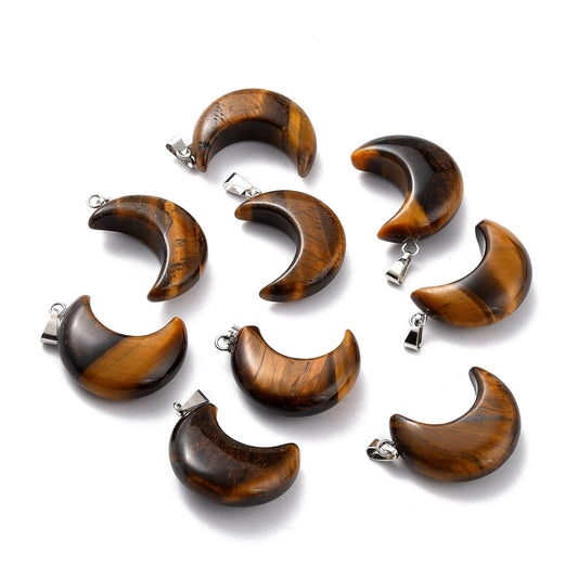 Μενταγιόν φεγγάρι μάτι τίγρης