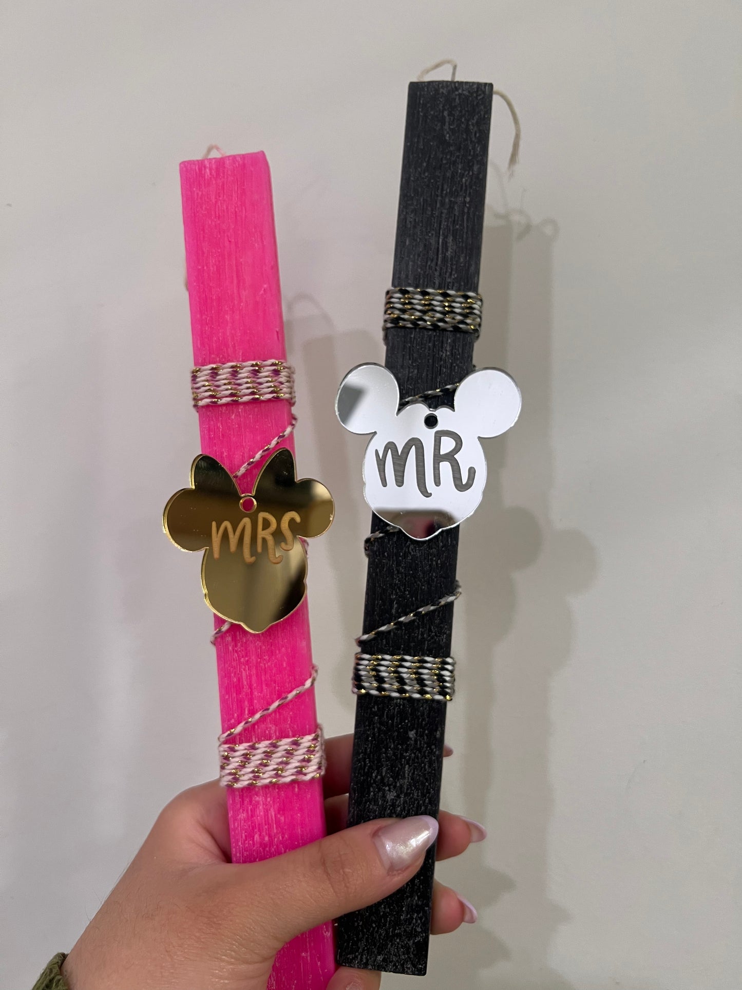 Σετ λαμπάδες Mr and Mrs