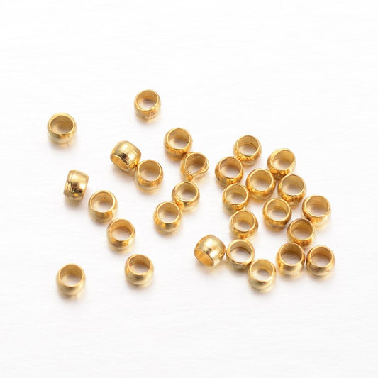 Μεταλλικά χρυσά στοπάκια 1mm