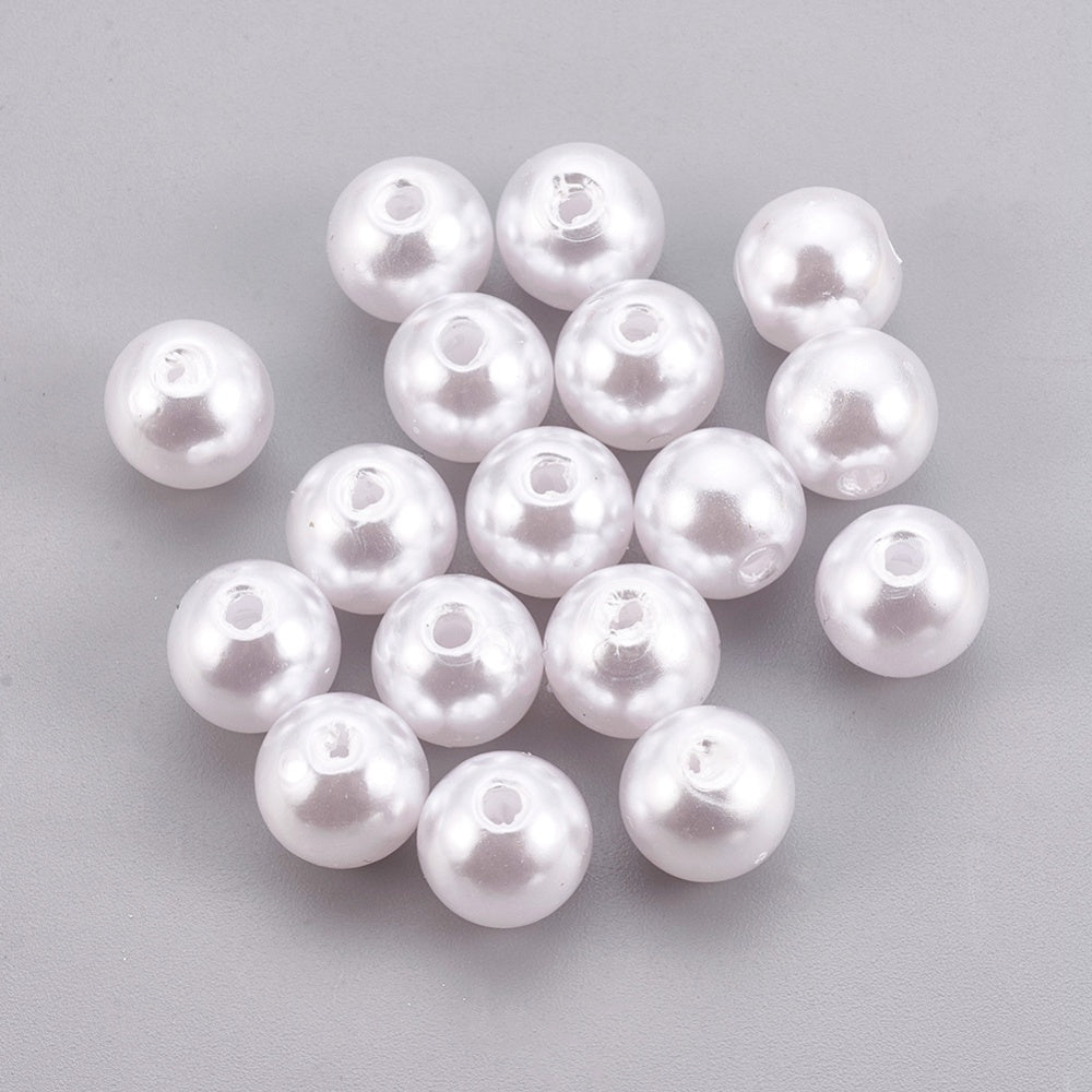 Πέρλα Ακρυλική Λευκή 4mm