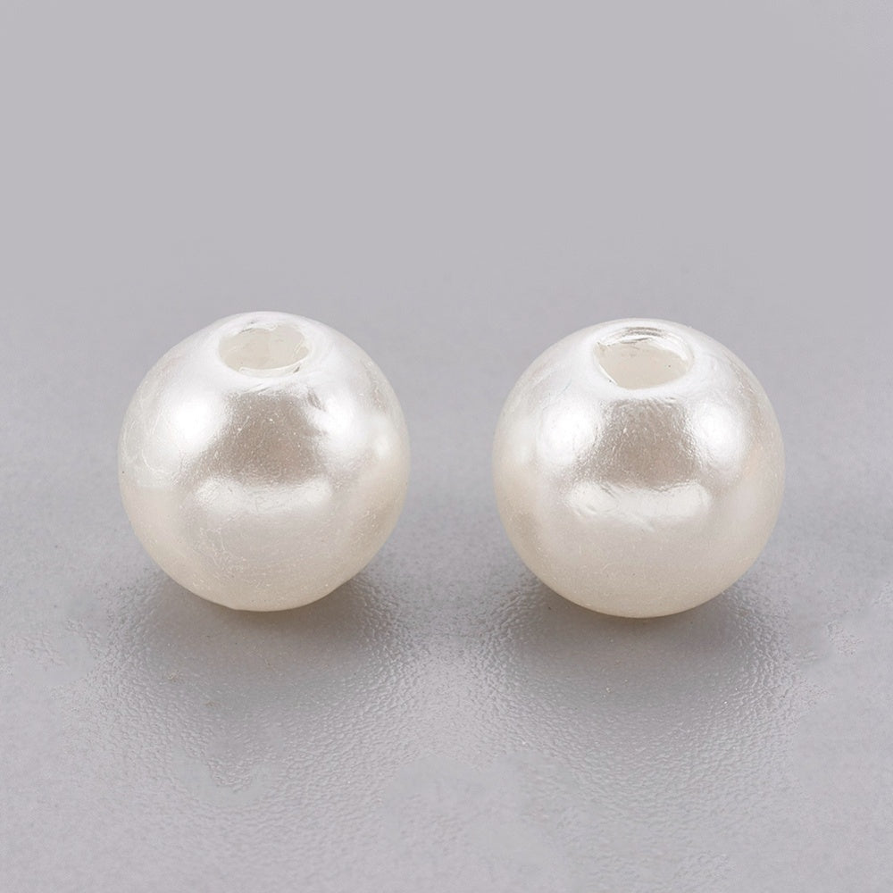 Πέρλα Ακρυλική Μπεζ 6mm