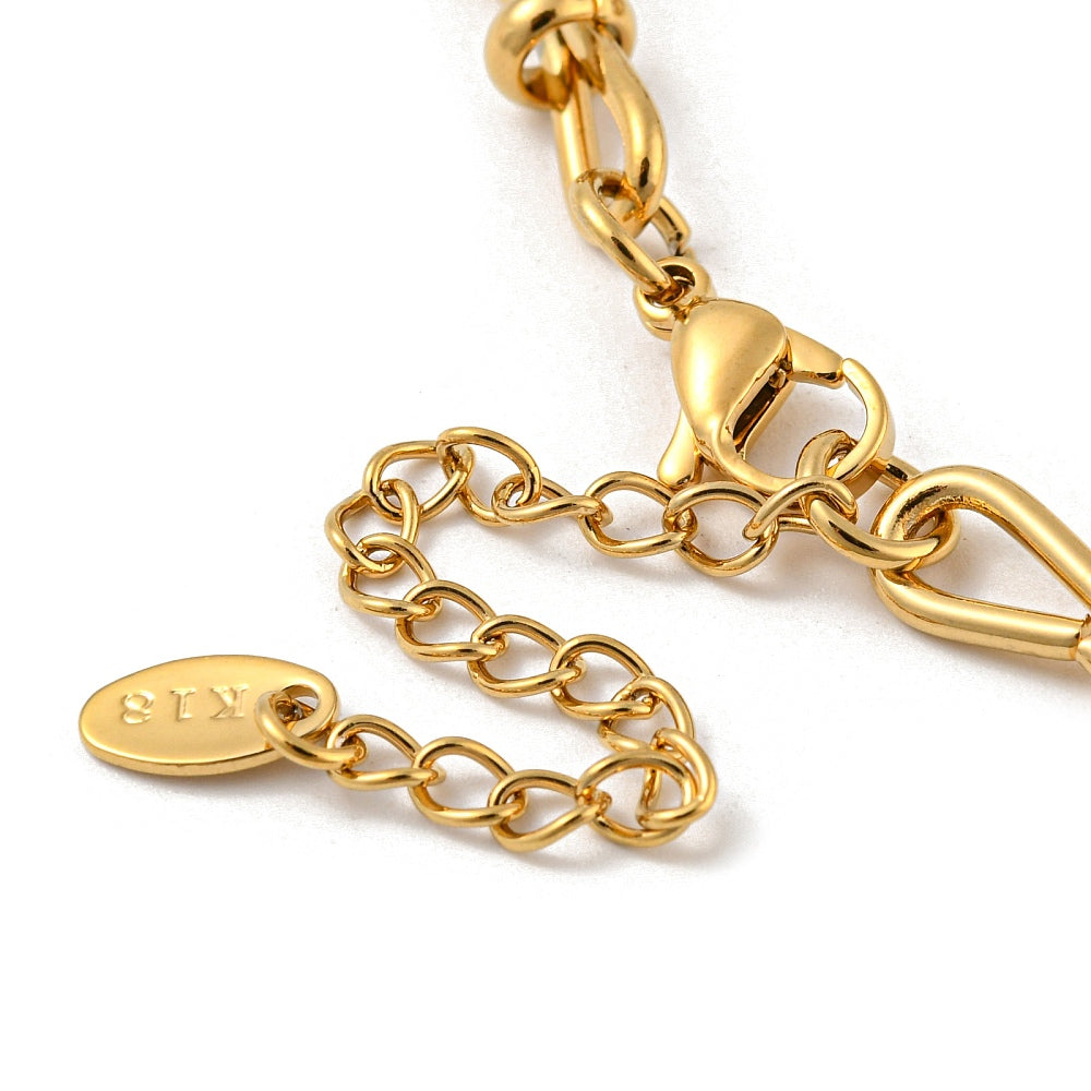 Ατσάλινο βραχιόλι με σχέδιο φιόγκοι