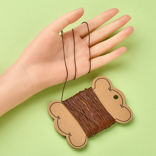 Δερμάτινο κορδόνι καφέ 1mm