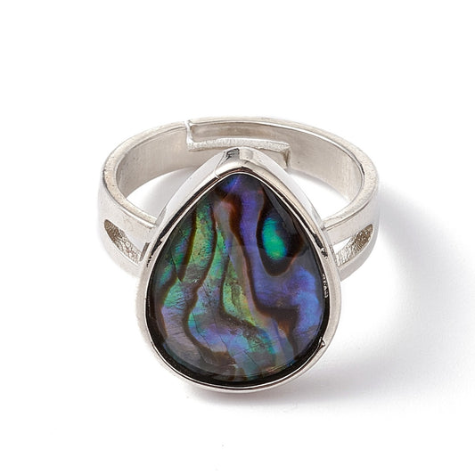 Δαχτυλίδι με φυσική πέτρα αμπαλόν