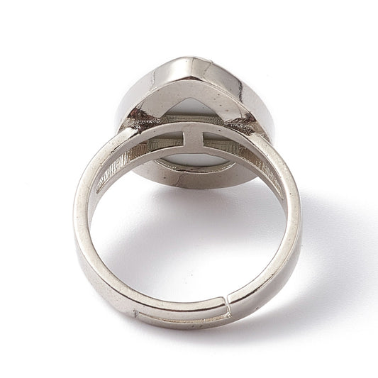 Δαχτυλίδι με φυσική πέτρα αμπαλόν