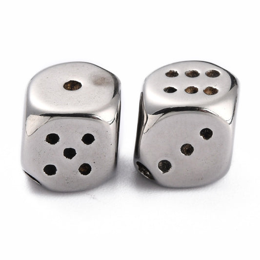 Ατσάλινη χάντρα ζάρι 10mm