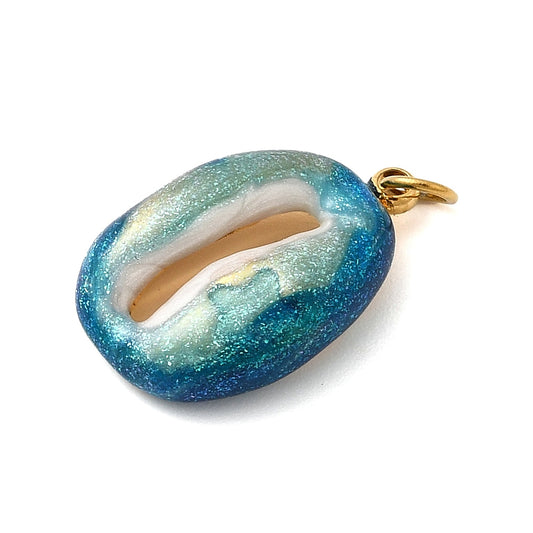 Ατσάλινο Στοιχείο κοχύλι με γκλίττερ