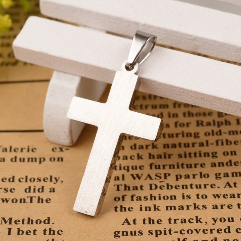 Ατσάλινο Στοιχείο σταυρός Jesus 30mm