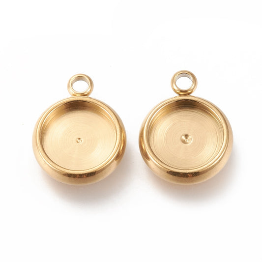 Ατσάλινη χρυσή βάση 8mm