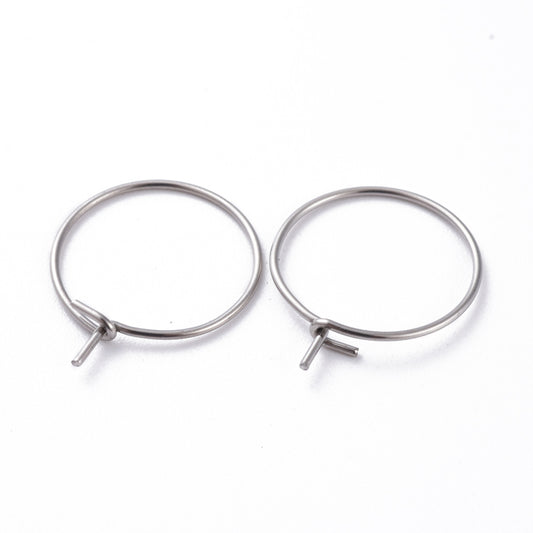Κρίκοι ανοιγόμενοι ασημί 15mm