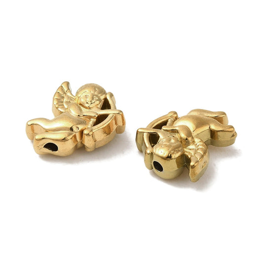 Ατσάλινη χάντρα αγγελάκι 13mm