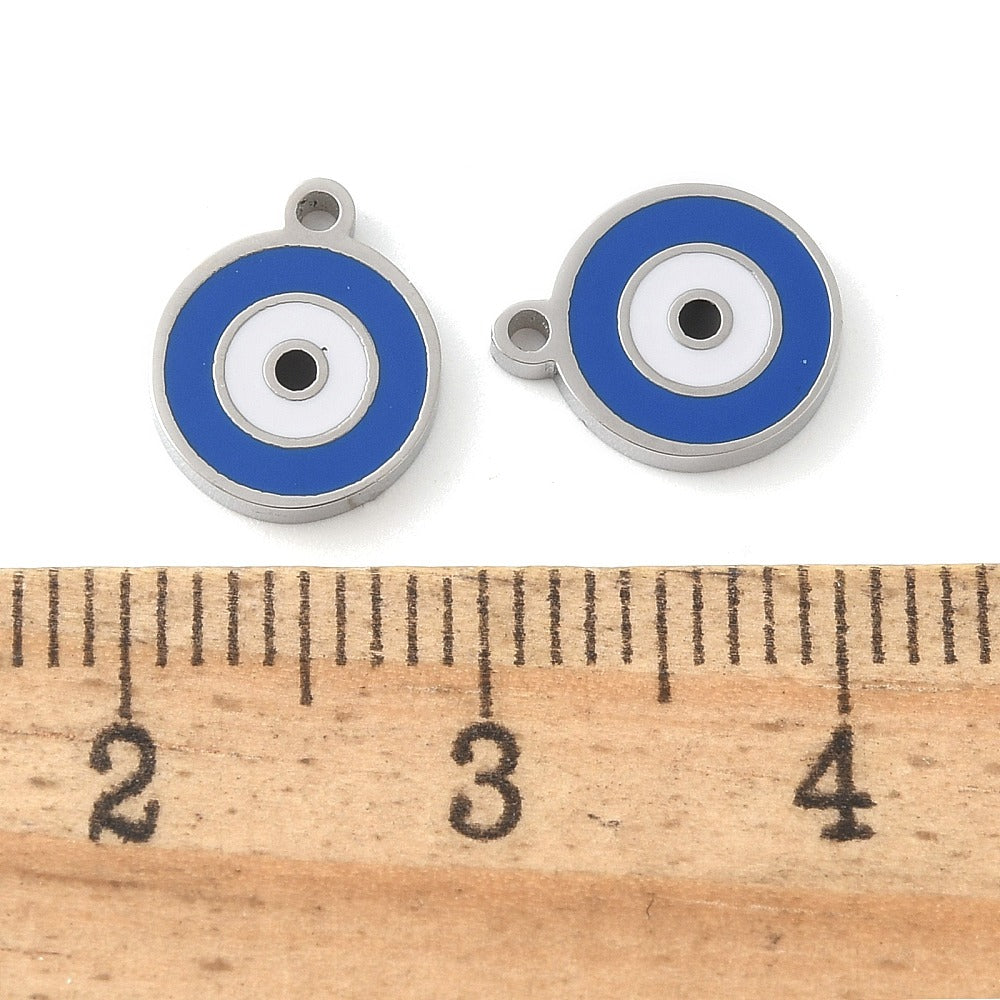Ατσάλινo μπλε ματάκι 10mm