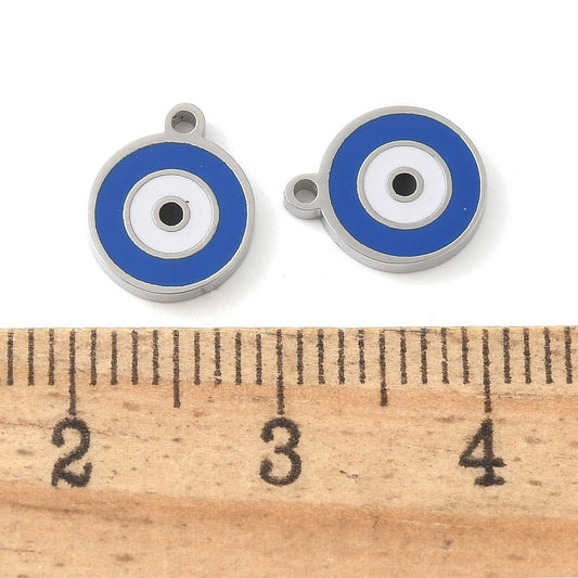 Ατσάλινo μπλε ματάκι 10mm