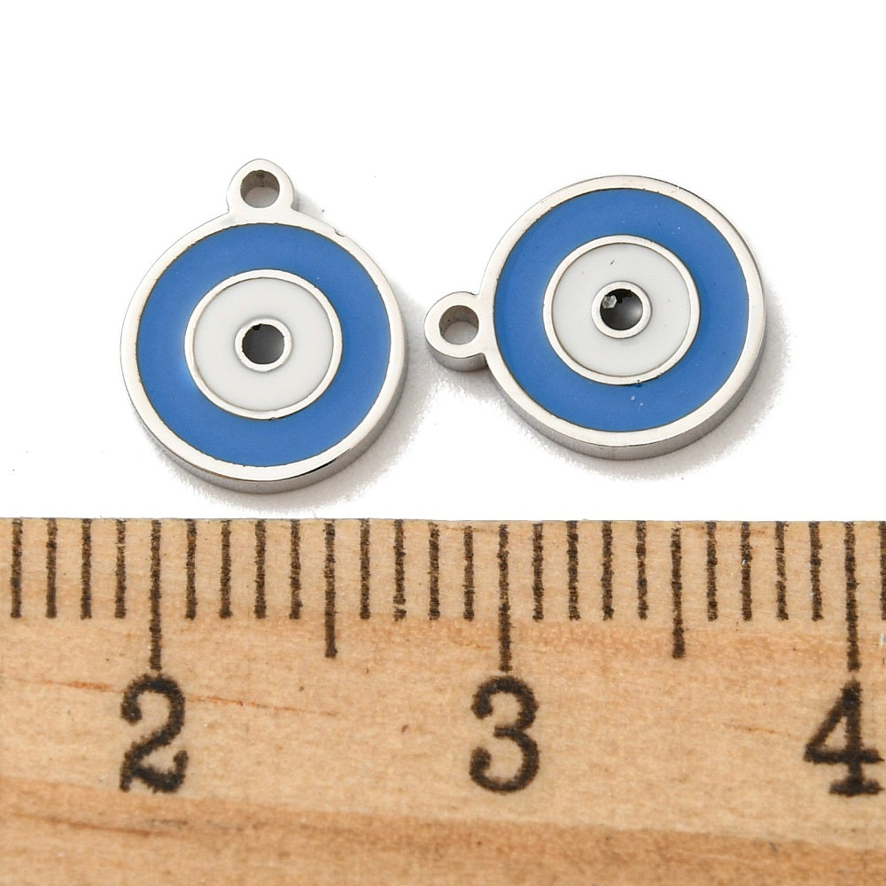 Ατσάλινo μπλε ματάκι 10mm