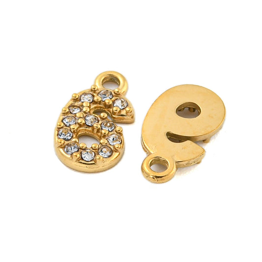 Ατσάλινο Στοιχείο αριθμός 6 με ζιργκόν 9mm