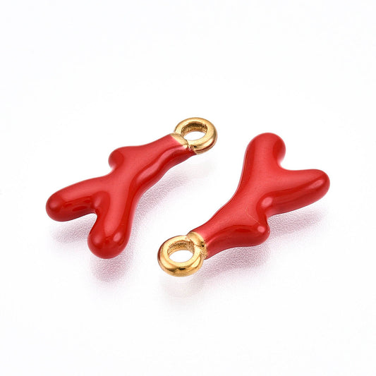 Ατσάλινο Στοιχείο κλαδί κόκκινο κοράλι