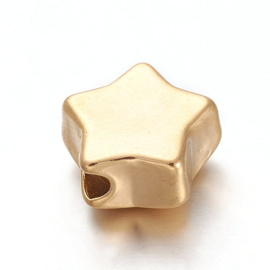 Ατσάλινη χάντρα αστέρι 11mm