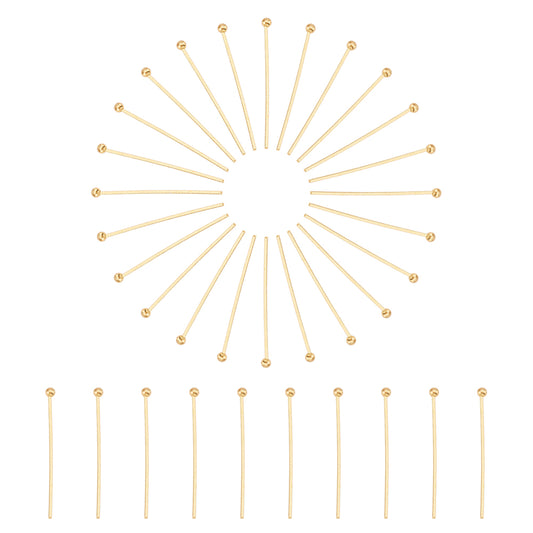 Ατσάλινο Καρφάκι με μπίλια Χρυσό 25mm
