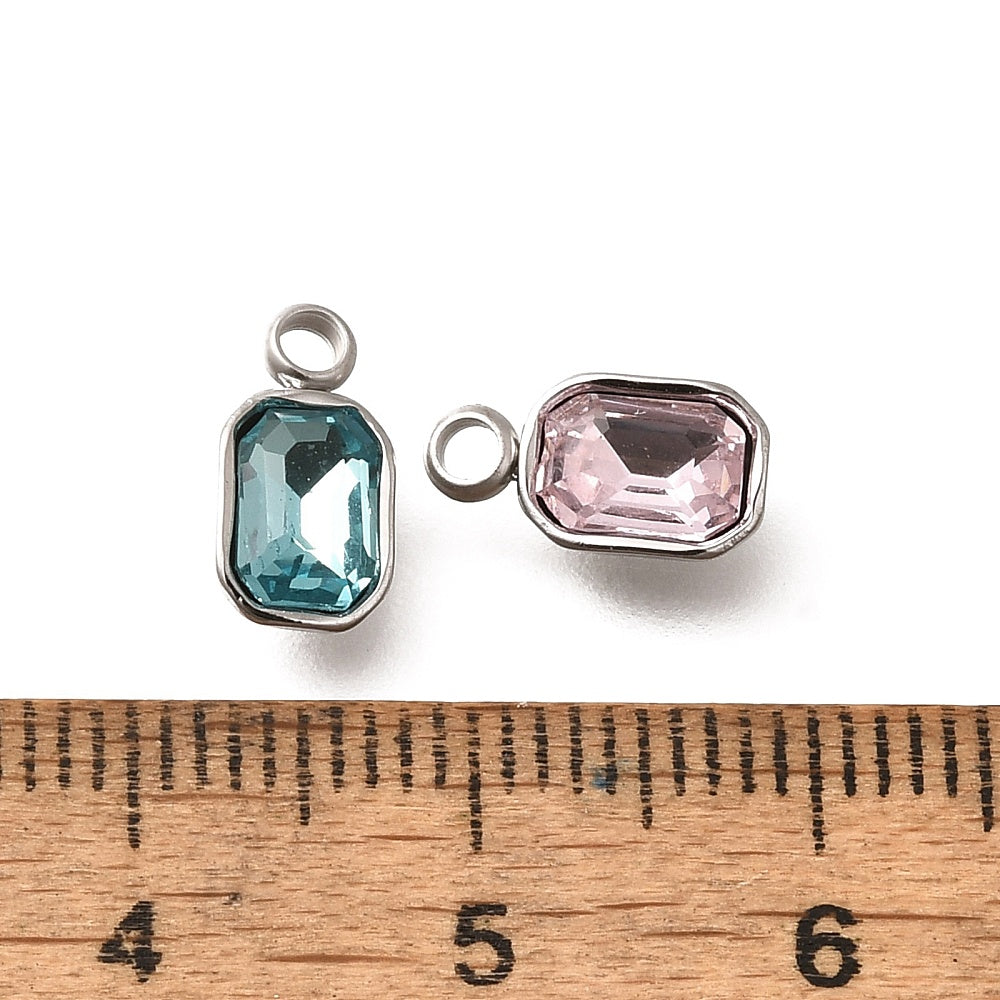 Ατσάλινο Στοιχείο ορθογώνιο με πέτρα