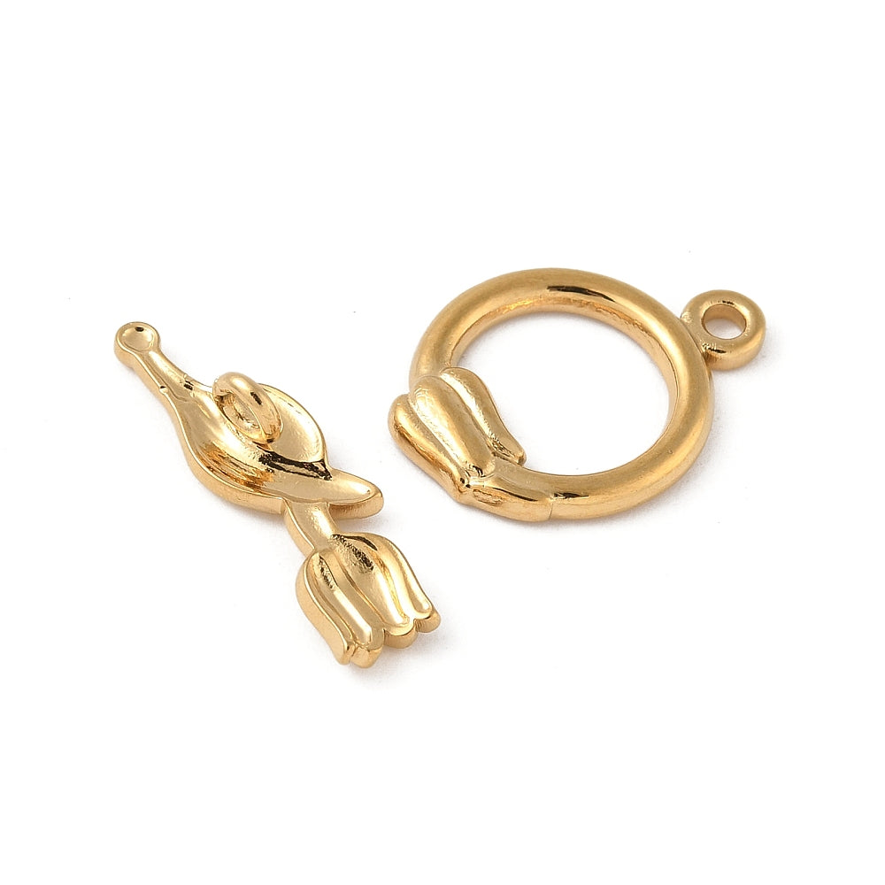 Ατσάλινο Κούμπωμα με μπάρα λουλούδι-ATSG44