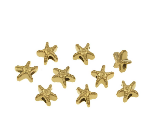 Ατσάλινη χάντρα αστερίας 8mm