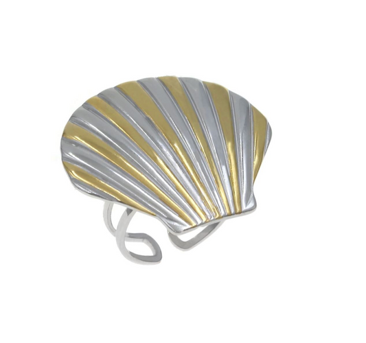 Δαχτυλίδι Ατσάλινο κοχύλι 29mm