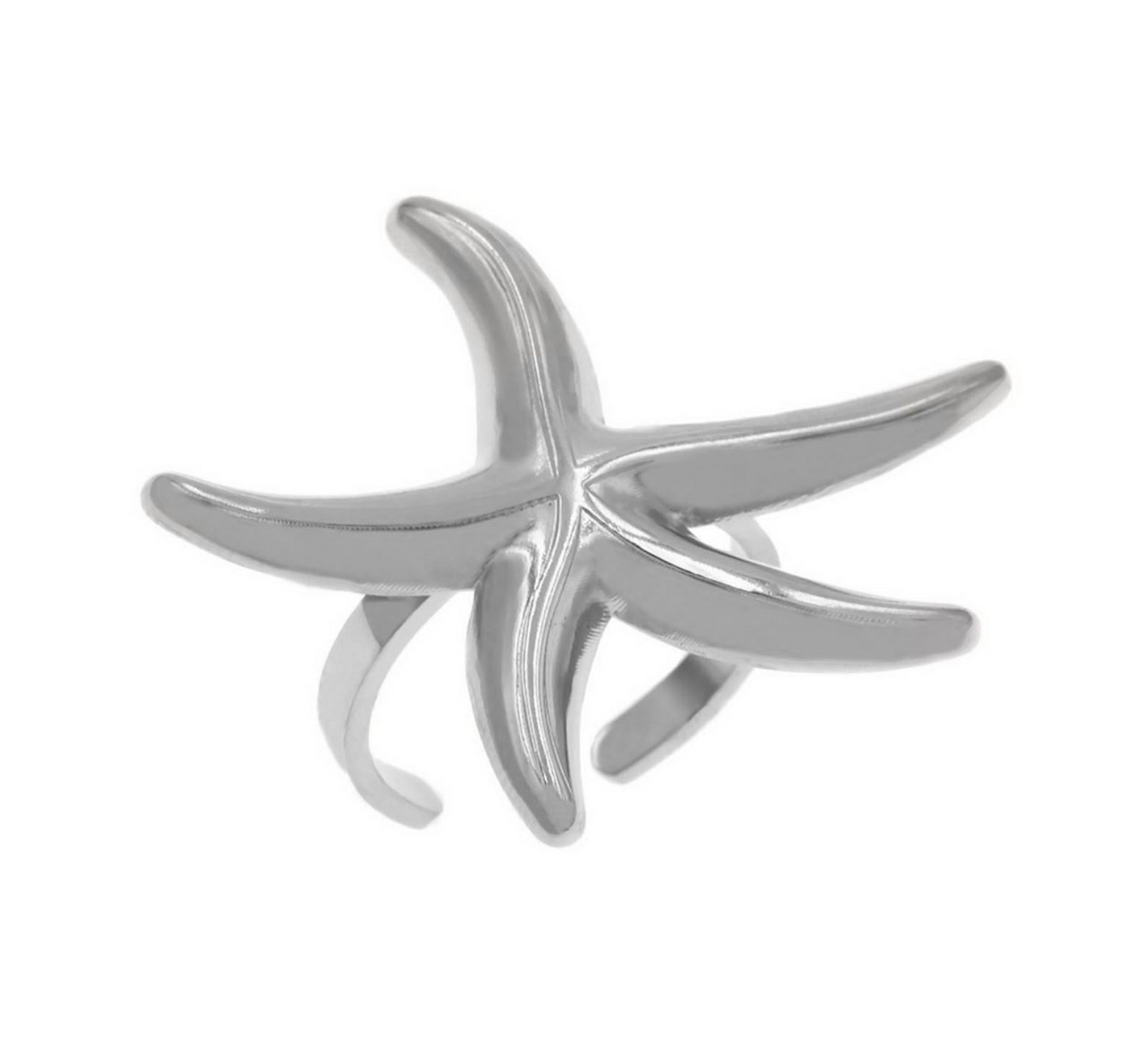 Δαχτυλίδι Ατσάλινο αστερίας 38mm