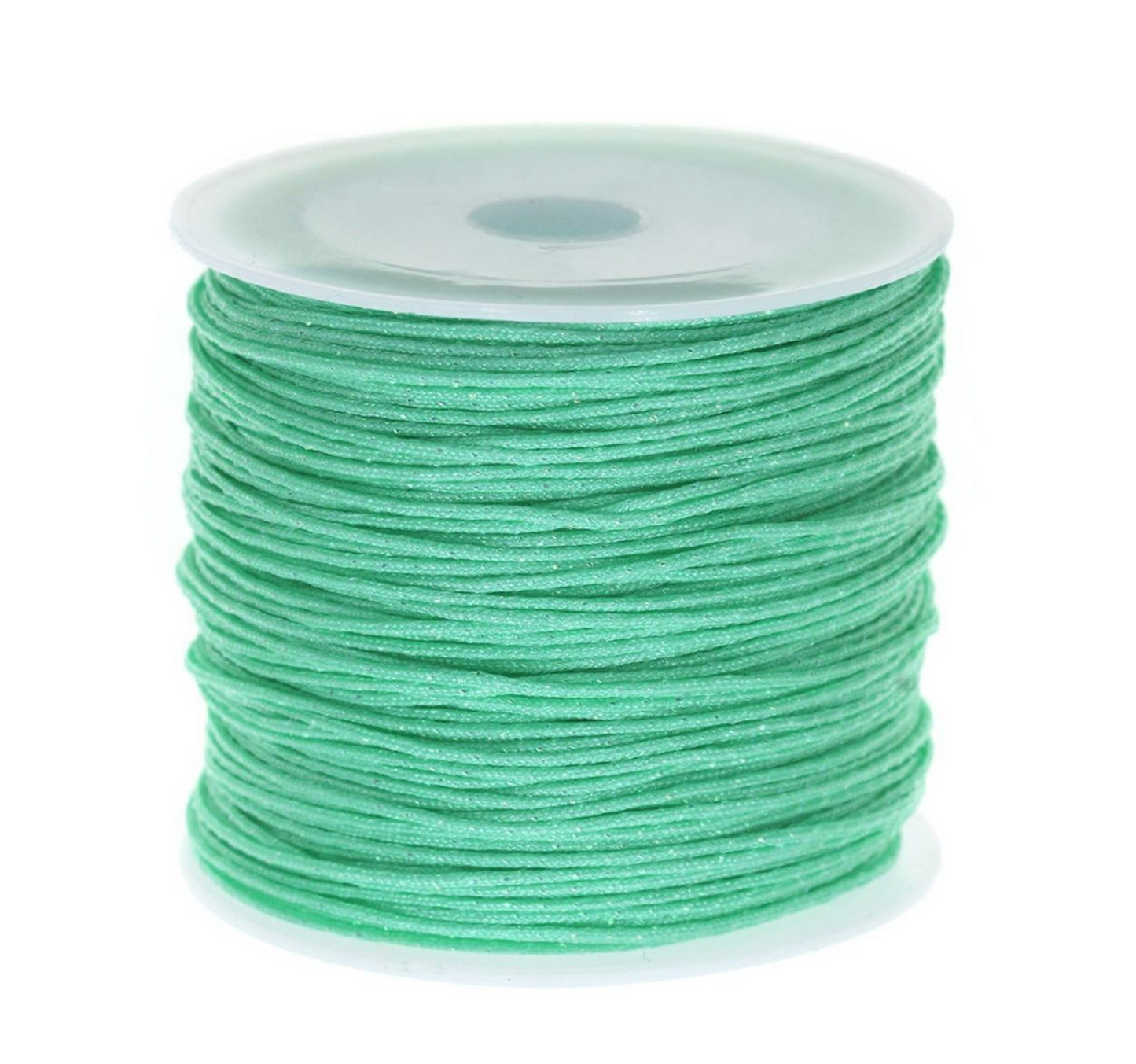 Συνθετικό jade κορδονάκι με χρυσά σημεία 0.8mm