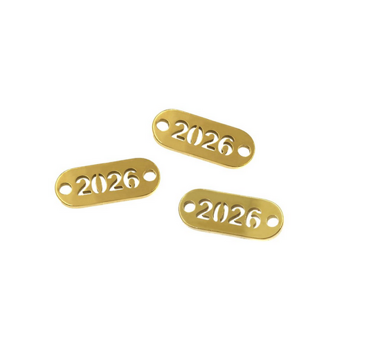 Ατσάλινο 2026 χρυσό συνδετικό 15mm